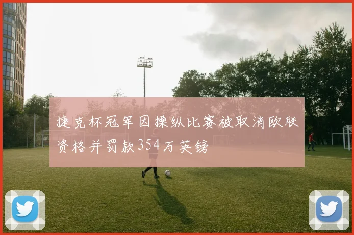 捷克杯冠军因操纵比赛被取消欧联资格并罚款354万英镑