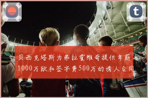 贝西克塔斯为弗拉霍维奇提供年薪1000万欧和签字费500万的诱人合同